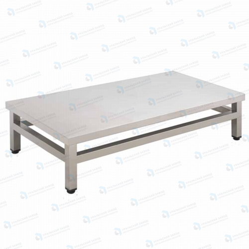 Подтоварник ПТ 400x400x300, каркас нержавеющая труба, столешница AISI430