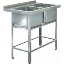 Ванны моечные двухсекционные цельнотянутые
